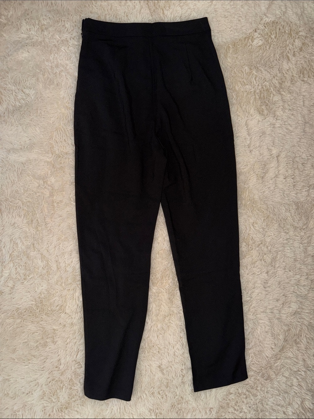 Lulu's Black Pleated Tapered Dress Pants - Picture 2 of 3